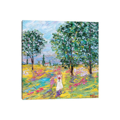 Mother And Child by Karen Tarlton - Wrapped Canvas Painting