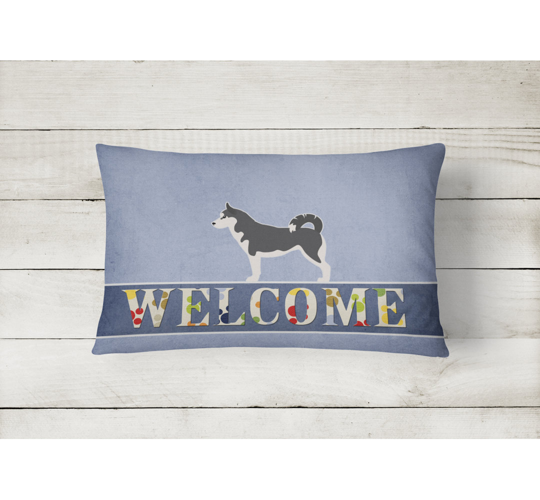Siberian Husky Welcome Lumbar Pillow Caroline's Treasures