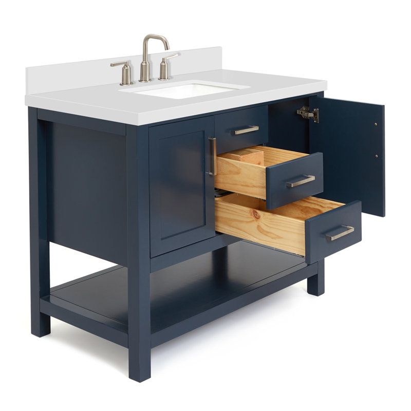 Bayhill 43'' W Single Vanity, Midnight Blue