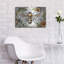 Art mural en bois August Grove® «Bee Parmi Watercolor Flowers» par Momart-183168296