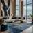 Machine Washable Blue Area Rug-811719068