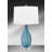 Turchese 29" Blue and Black Swirl Glass Table Lamp