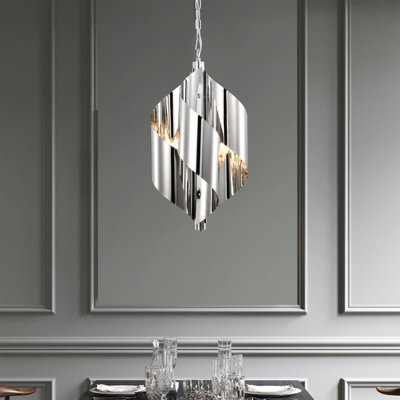 Luminaire suspendu géométrique simple à 4 lumières Brayen