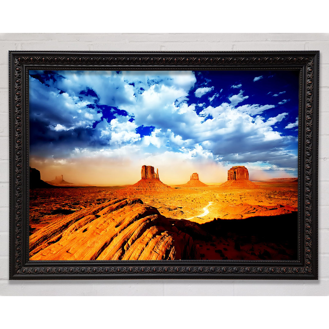 Monument Valley Skies - Einzelner Bilderrahmen Kunstdrucke