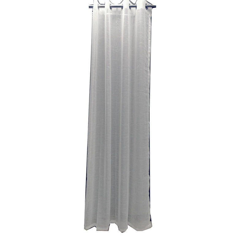 Panneau de rideau simple transparent avec œillets de couleur unie, l 80 po x L 84 po