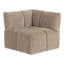 Canapé modulaire en tissu taupe Marisol