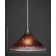 Stem Hung Mini Pendant With 12" Raspberry Crystal Glass