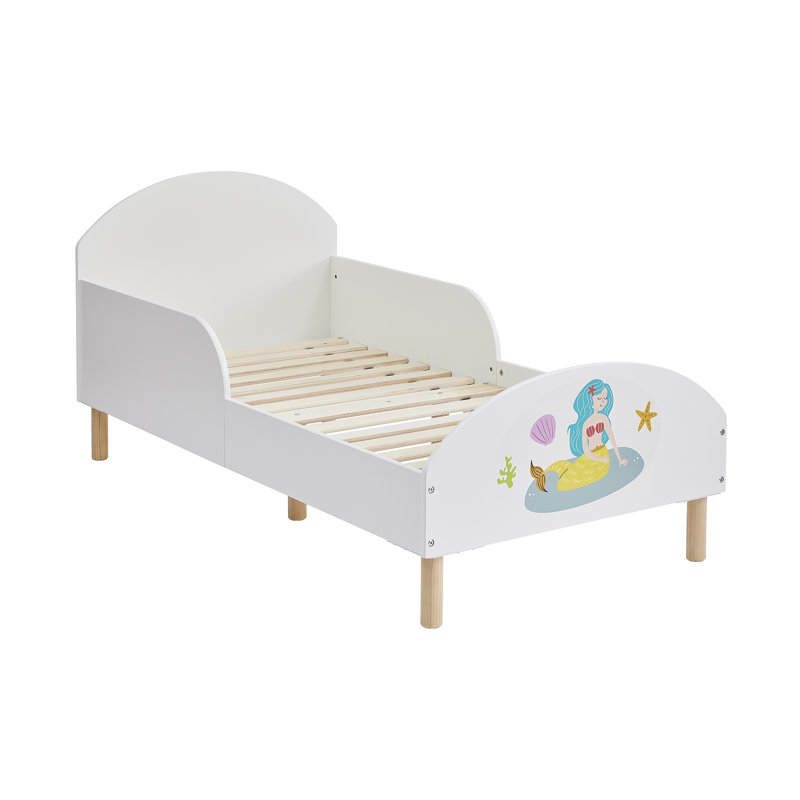 Kids White Toddler Bed – Mermaid