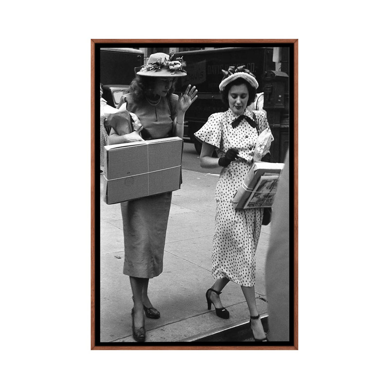 Charles James Story Women Holding Packages (NYC, 1949) 1 Piece Wall Art on Canvas, 66.04 cm H x 45.72 cm W