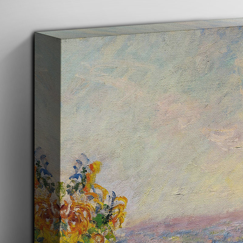 Flower Beds at Vetheuil by Claude Monet - Wrapped Canvas, 100cm H x 70cm W