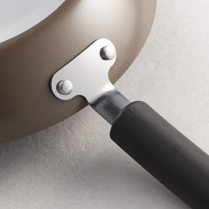 Hazelnut Aluminum Nonstick 10-Piece Cookware Set with Glass Lids