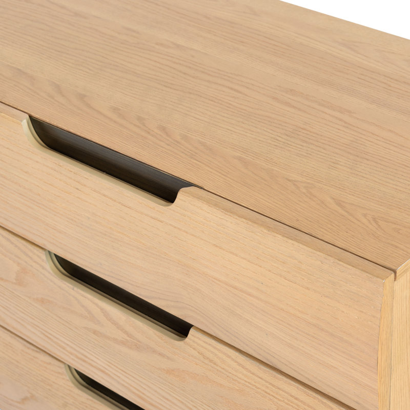Beethoven Wood 6 Drawer Dresser, Natural