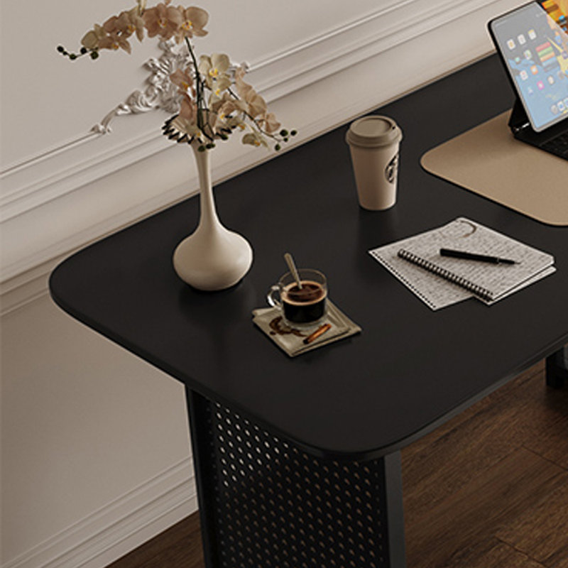 Bureau d'écriture de table avec pieds en métal, H 29,52 po x l 39,37 po x P 19,68 po