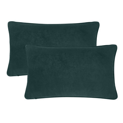 A1HC Set of 2 Luxurious Velvet Throw Pillow Covers — Soft Decorative Cushions with Hidden Zipper