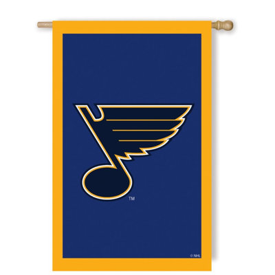 Mélange de polyester 2 côtés 44 x 28 po nhl st louis blues drapeau maison NHL Team