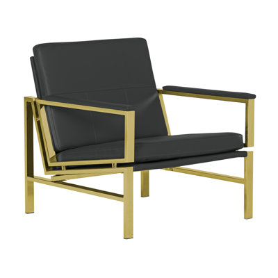 Varnado Faux Leather Armchair