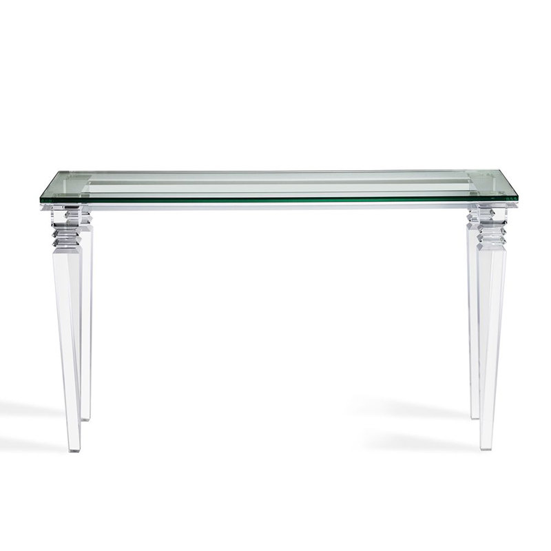 Savannah 52'' W Glass Console Table