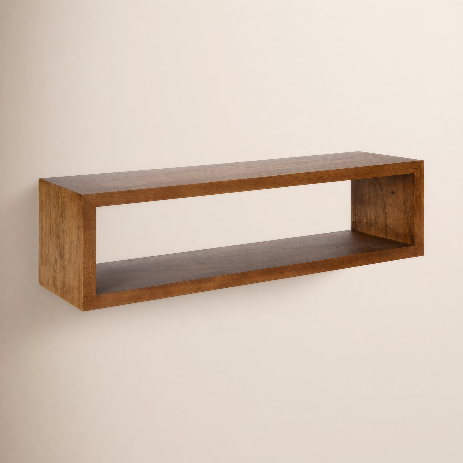 Robin 30" Floating Shelf, 8" H x 30" W x 8" D, Rustic Brown