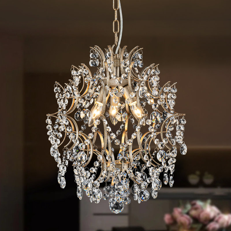 Elonso 3 - Light Dimmable Crystal Chandelier