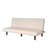 Kelra 67.5" Armless Mid-Century Futon Sofa Bed, Ivory Corduroy-926731537