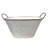 White  Oval With Embossed Bee Happy Design Bucket
