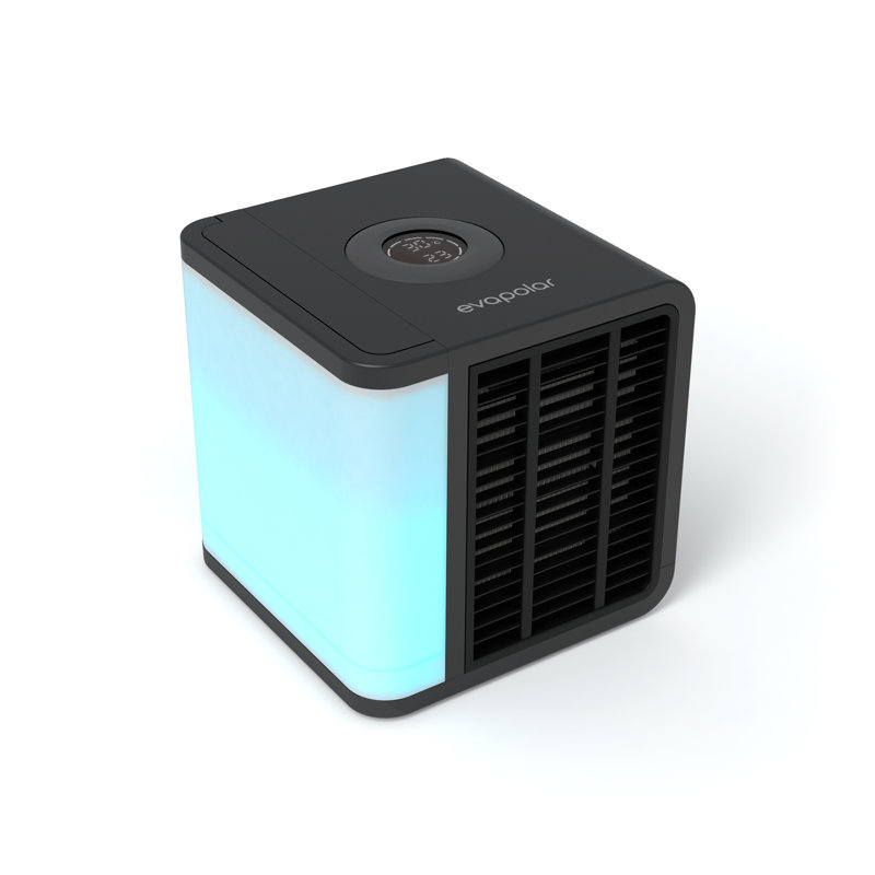 Black Portable USB-Powered Air Cooler with Remote Control