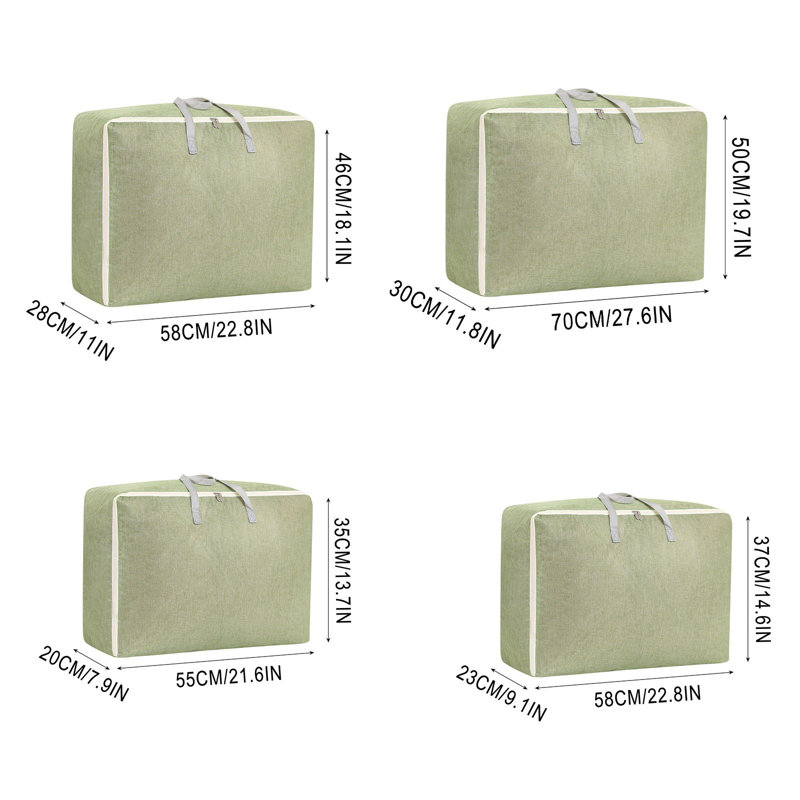 Sac de rangement pour courtepointe très grand sac de rangement, Green