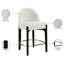 Tabouret de comptoir rembourré en tissu Maud-137995916-137995917