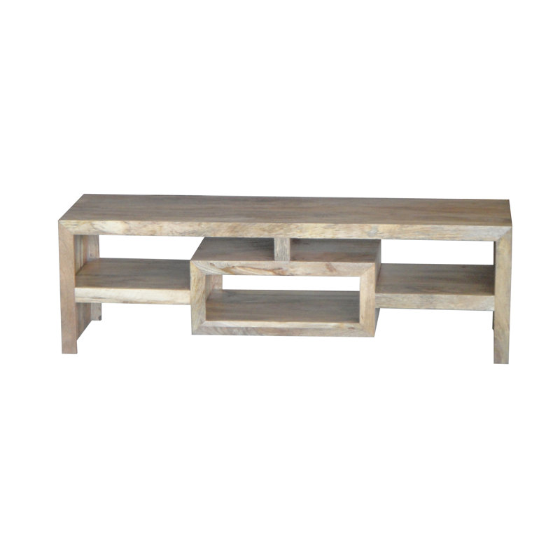 Quinton Unfinished TV Stand for TVs up to 65", Light