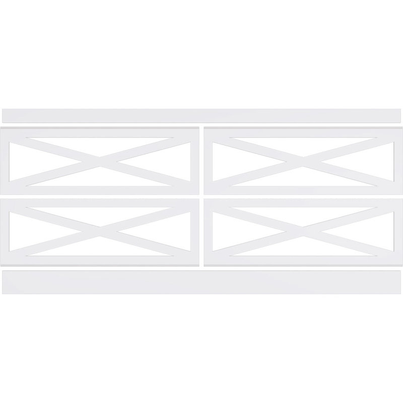 H x 94.5 in. W x 0.625 in. D Plastic, 40" H x 94.5" W x 0.625" D