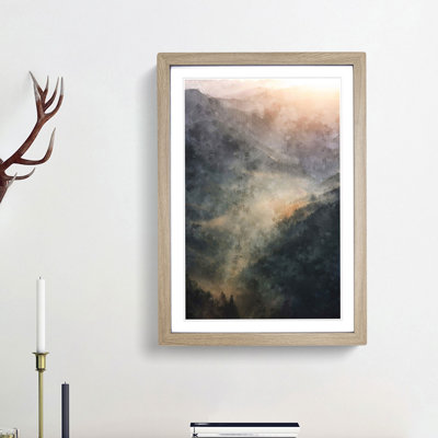 Valley Mist 1 Piece Single Picture Frame Painting on MDF