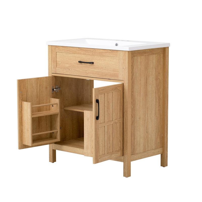 Meuble-lavabo simple 30 po avec plateau en résine
