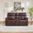 74.8" Wide Classic Power Reclining Loveseat - Top Grain Leather with Dual Recline, Storage Console, Cup Holders & USB Ports-87944558