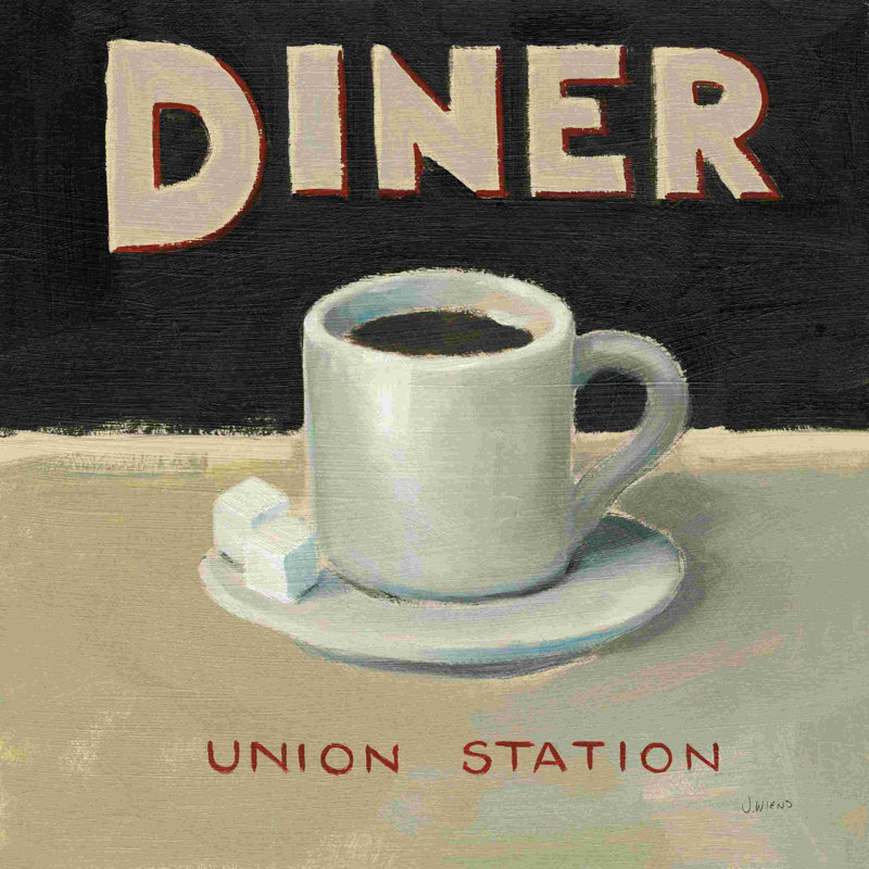 Coffee Spot II, H 36 po x l 36 po, Non, Toile tendue