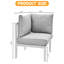 Chaise de coin en aluminium pour l'extérieur-1512352910