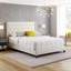 Base de lit en lin Boyd Sleep Mia avec tête de lit capitonnée, aucun sommier requis-1606694208-1606694209