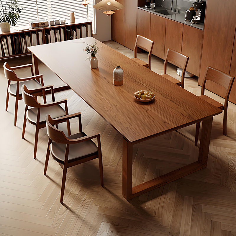 Ensemble de table de salle à manger rectangulaire minimaliste, H 29,5 po x L 78,7 po x l 31,5 po
