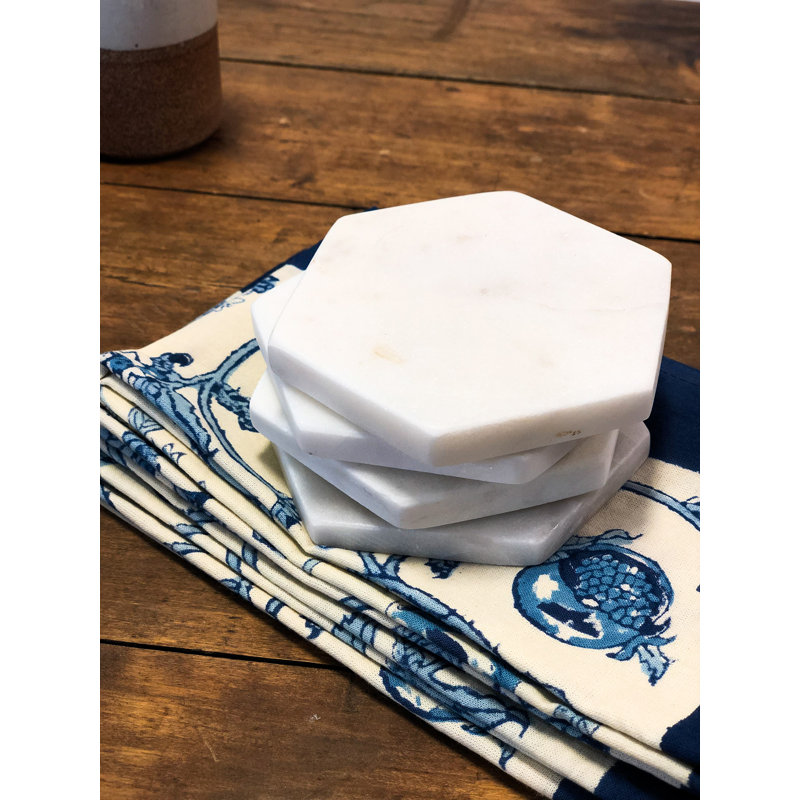 Marble Hexagon Coaster