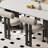Nordic light luxury rectangular dining table set-104102175