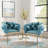 Modern Kitchen Chairs Velvet Upholstered Dining Chairs Set of 4-950729776