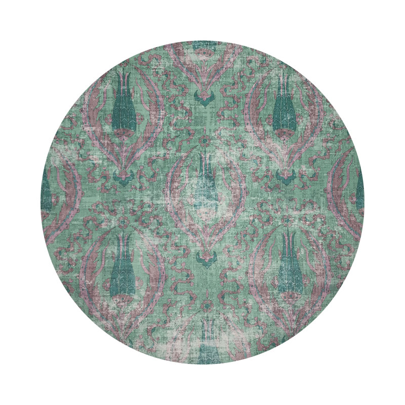Byzantine Jewel Pebble 16" Vinyl Placemat, Green