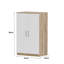 White Wooden Shoe Storage Cabinet, 6 Shelves-437586940