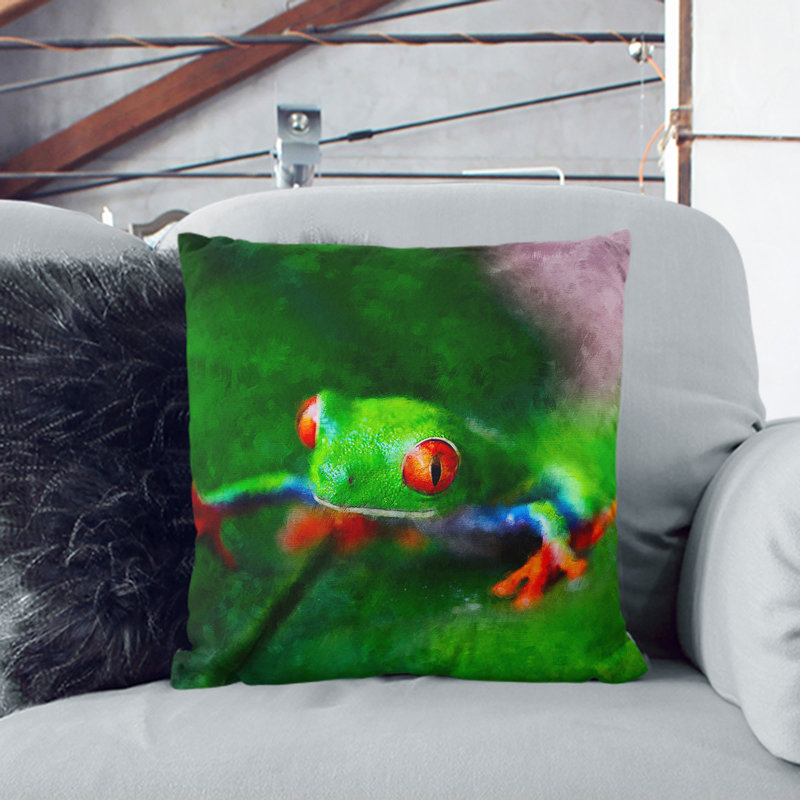 Tree Frog Vol.1 Scatter Cushion with Filling, 55cm H x 55cm W x 20cm D