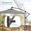 Parasol en porte-à-faux 98,25 po Duyne-139936992