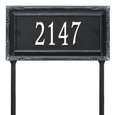 Gardengate Personalized Grande 1-Line Lawn Address Sign
