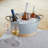 Seaside Jute Rope Wrapped Galvanized Tub