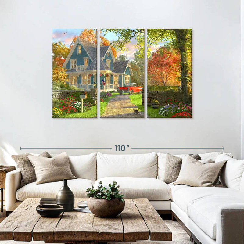 September Home, 48" H x 74" W