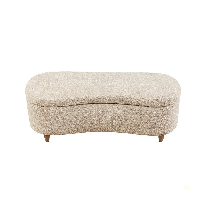 Banc de rangement rabattable, Taupe