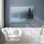 «Foggy Forest Lake with Pine Trees Wall Decor», reproduction d'art sur toile encadrée-1342572048-1342572055