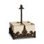 GG Collection Acanthus Stoneware Flatware Caddy with Base